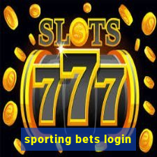 sporting bets login