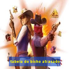 tabela do bicho atrasado