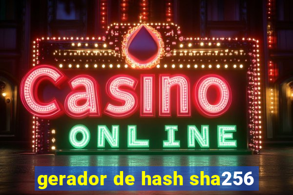 gerador de hash sha256